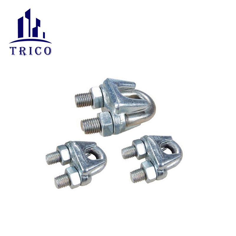 Adjustable Heavy Duty Carbon Steel U Clamp Galvanized US Type Drop Forged Wire Rope Clip