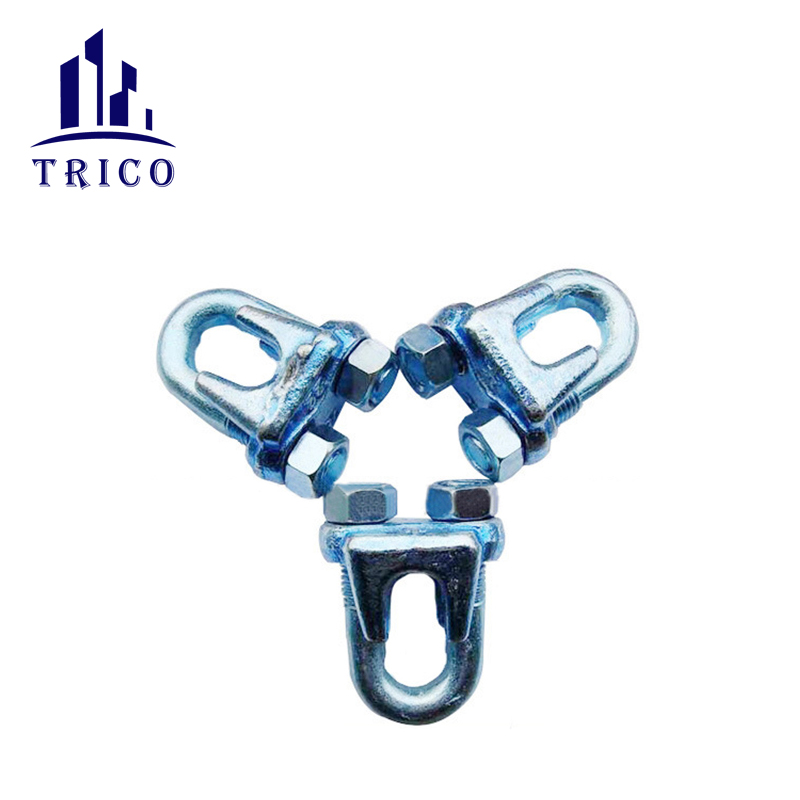 Adjustable Heavy Duty Carbon Steel U Clamp Galvanized US Type Drop Forged Wire Rope Clip
