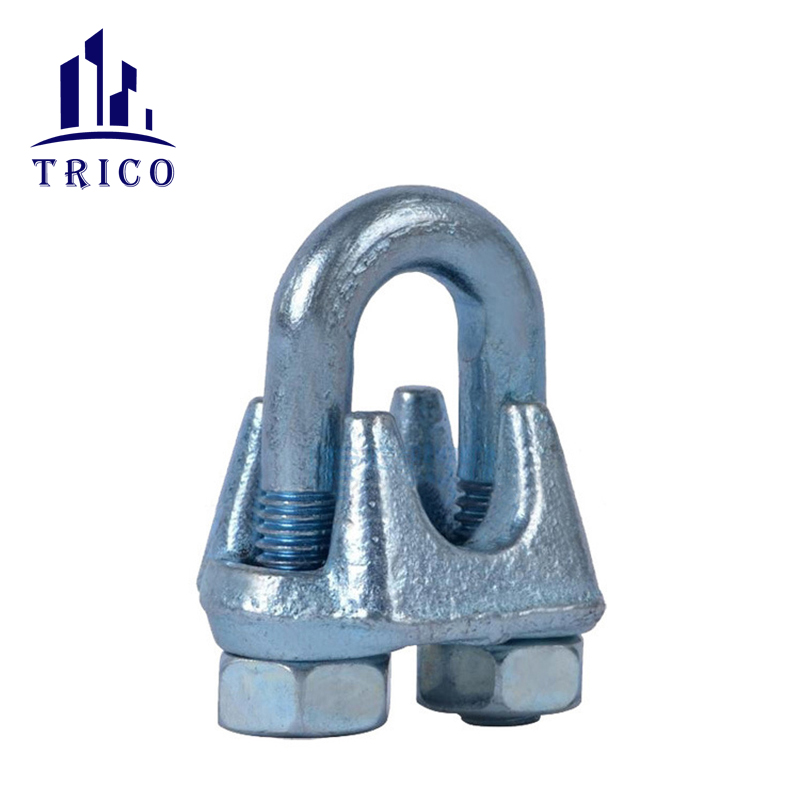 Adjustable Heavy Duty Carbon Steel U Clamp Galvanized US Type Drop Forged Wire Rope Clip