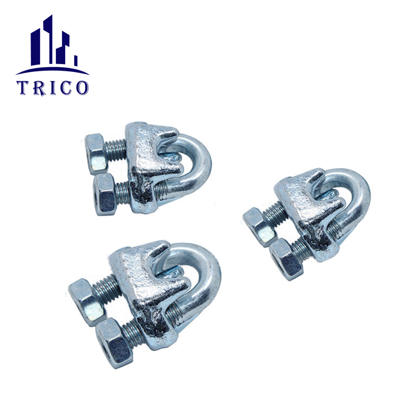 Adjustable Heavy Duty Carbon Steel U Clamp Galvanized US Type Drop Forged Wire Rope Clip