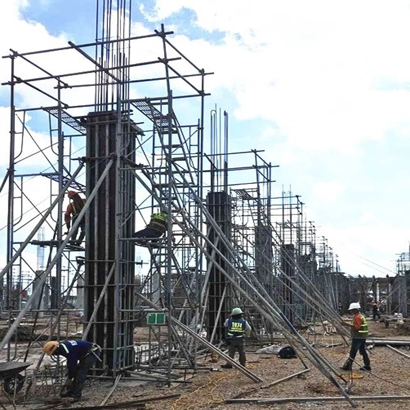 Construction Using Adjustable Column Formwork Clamp