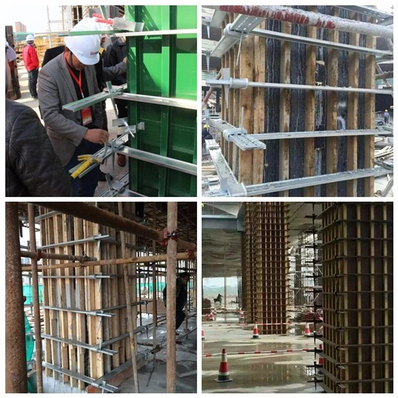 Construction Using Adjustable Column Formwork Clamp