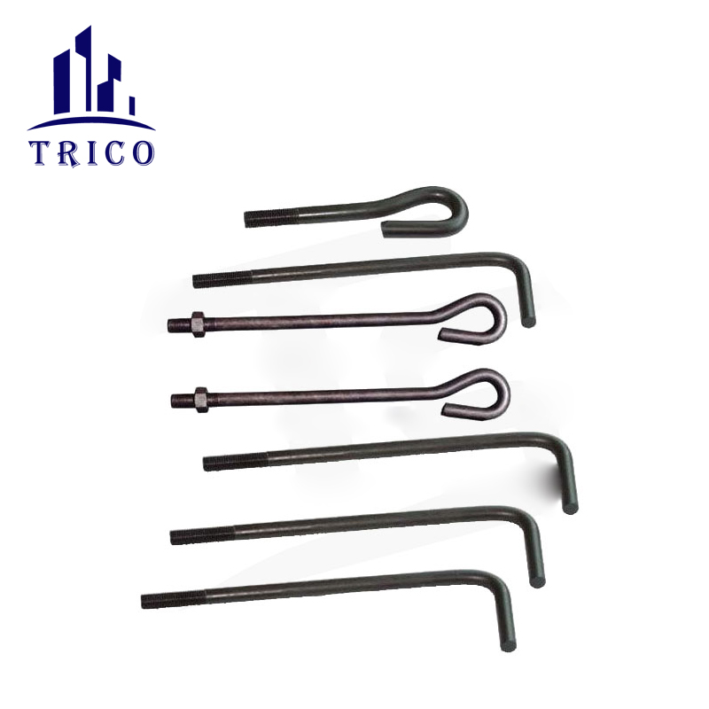 L Shaped Anchor Bolt with Nuts and Washer