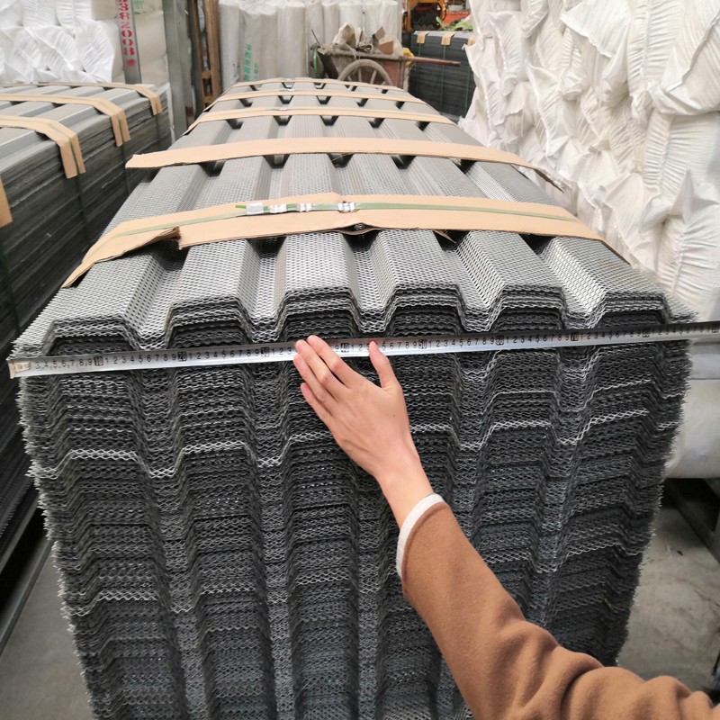 Building Materials Galvanized Steel Sheet Metal Rib Lath  Hy Rib Lath for Concrete Formwork