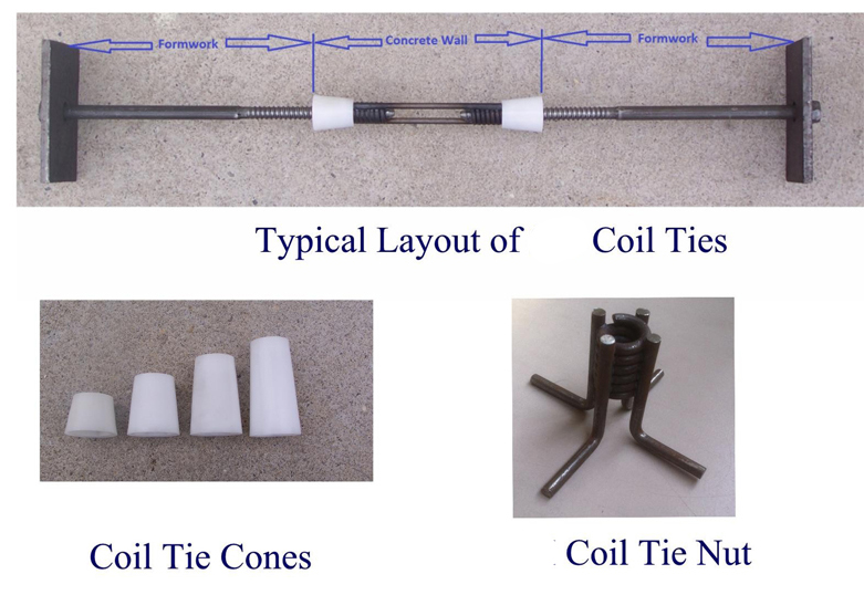 Formwork Coil Tie with Plastic Cone