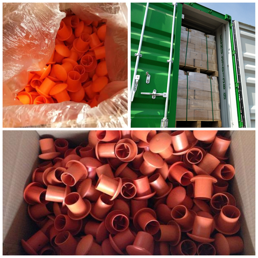 Building Material Plastic Square Rebar Safety End Cap