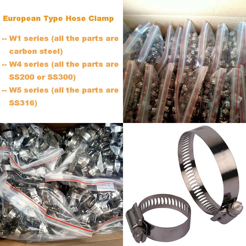 Exhaust Automotive European Types Hose Clamps