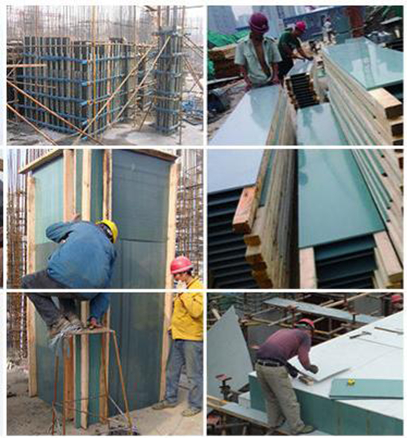 Construction 50  times Use Concrete PVC Formwork for Construction