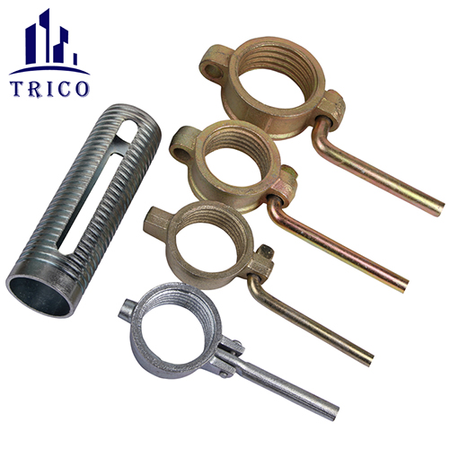 Manufacturer Formwork Adjustable Steel Acro Prop Sleeve Prop Handle Nut Support Pin Base Plate Prop Tripod Fork Head