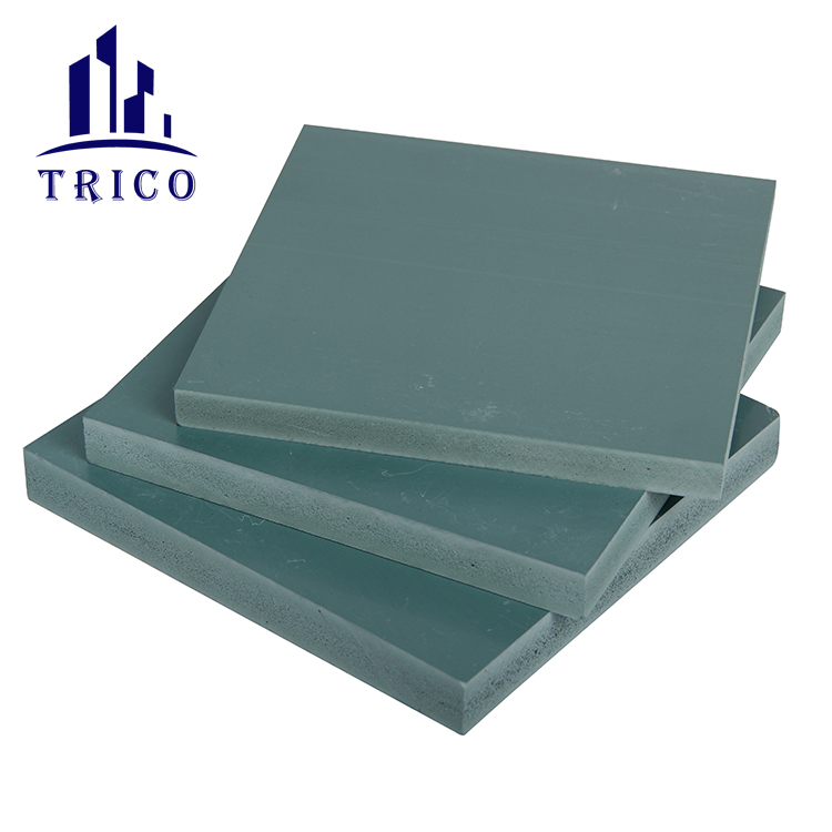 PVC Blue Color Concrete Construction Formwork Board