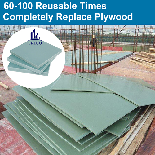 Trico PVC Solid Formwork Board to replace traditional plywood formwork