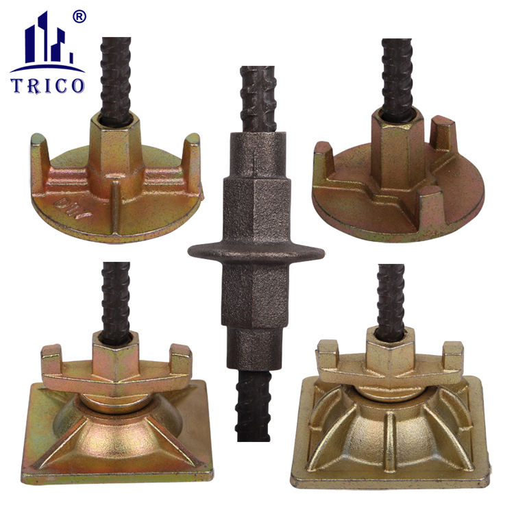 D15 D20 Concrete Wall Formwork Tie Rod System 15/17mm Tie Rod Wing Nut for Concrete Formwork