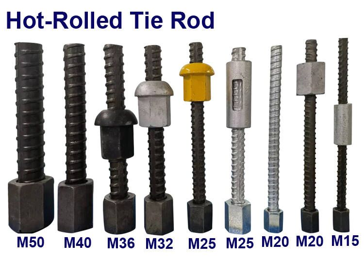 1-190KN D15-830 Hot-Rolled Thread BarTie Rod for Concrete formwork Tie Rod System.jpg