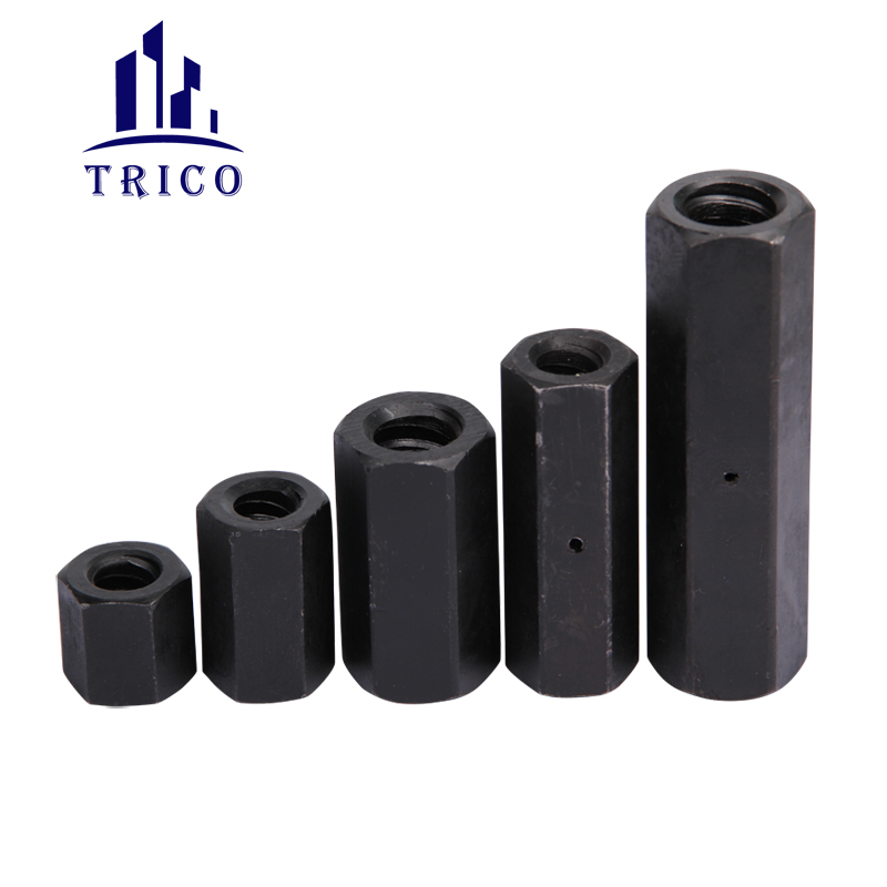 Formwork Accessories Cast Iron Hex Nut Connection Nut for Steel Tie Rod