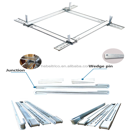 Galvanized Adjustable Formwork Clamp Beam Square Concrete Column With Wedge for Concrete