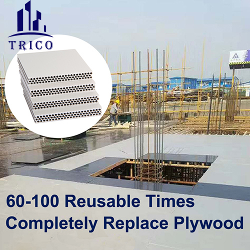 Plastic Formwork over 100 Times Usage PP Hollow Wall Panels