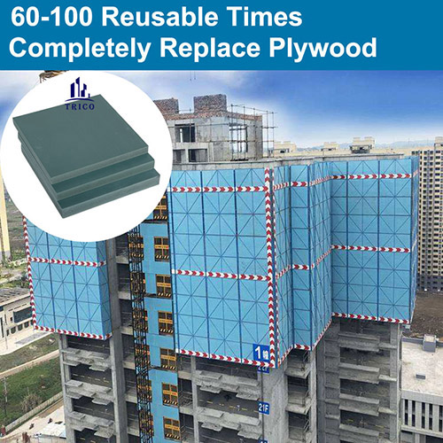 Reusable PVC Plastic Formwork 4*8 PVC Formwork Board for Concrete Construction