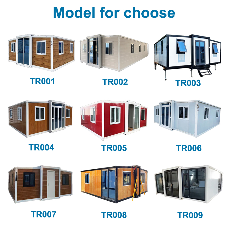 20ft 40ft 2 3 4 5 Bedroom Prefab Folding Movable Container Homes Expandable Container House For Sale