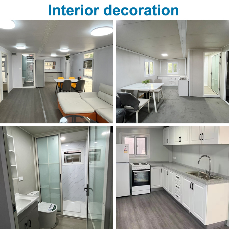 20ft 40ft 2 3 4 5 Bedroom Prefab Folding Movable Container Homes Expandable Container House For Sale