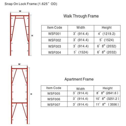 American H Frame Scaffold Ladder Scaffolding For Construction