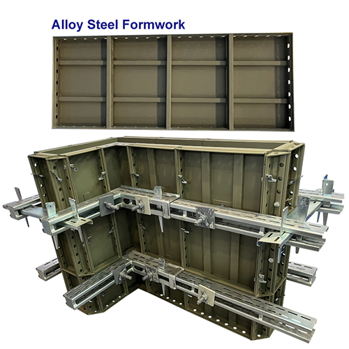 Concrete Wall Formwork Reuse 300 Times Alloy Steel Formwork