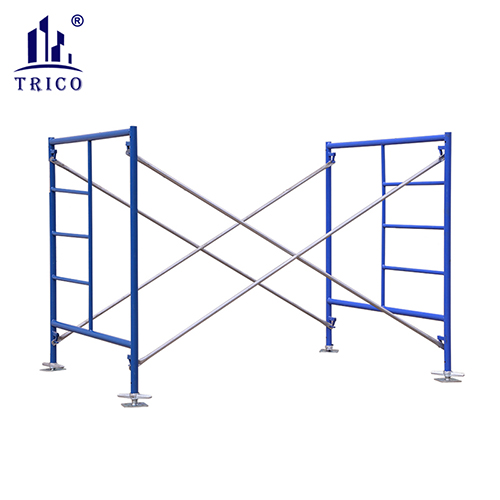 Steel Main Frames Ladder Type Door Type Scaffolding for Construction