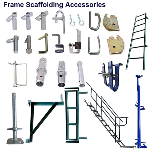Steel Main Frames Ladder Type Door Type Scaffolding for Construction