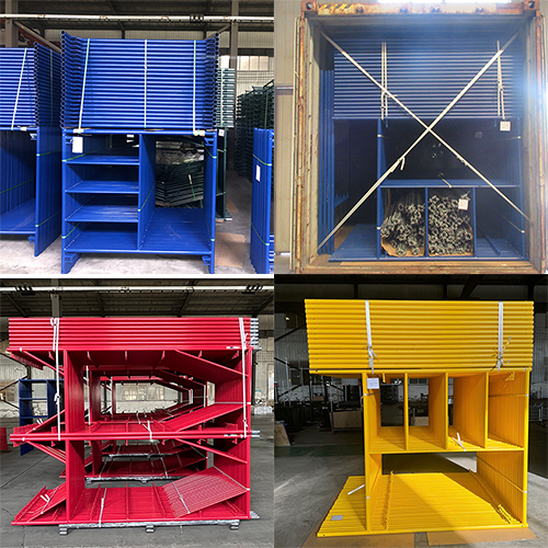 Steel Main Frames Ladder Type Door Type Scaffolding for Construction