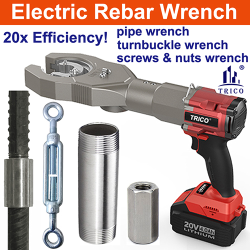 Battery-Powered Rebar Connecting Torque Wrench Rebar Coupler Hex Coupler Torque Electric Wrench