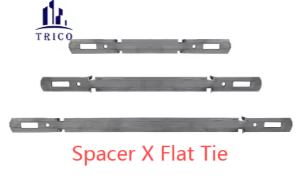Spacer X Flat Tie Wedge and U-Shaped Post for Formwork Panels