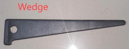 Spacer X Flat Tie Wedge and U-Shaped Post for Formwork Panels