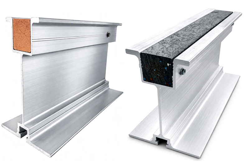 Aluminum I-Beams H-Beam designed to support concrete formwork