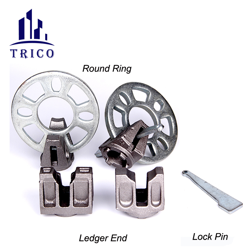 Ringlock Scaffolding Ledger End Brace End and Rosette