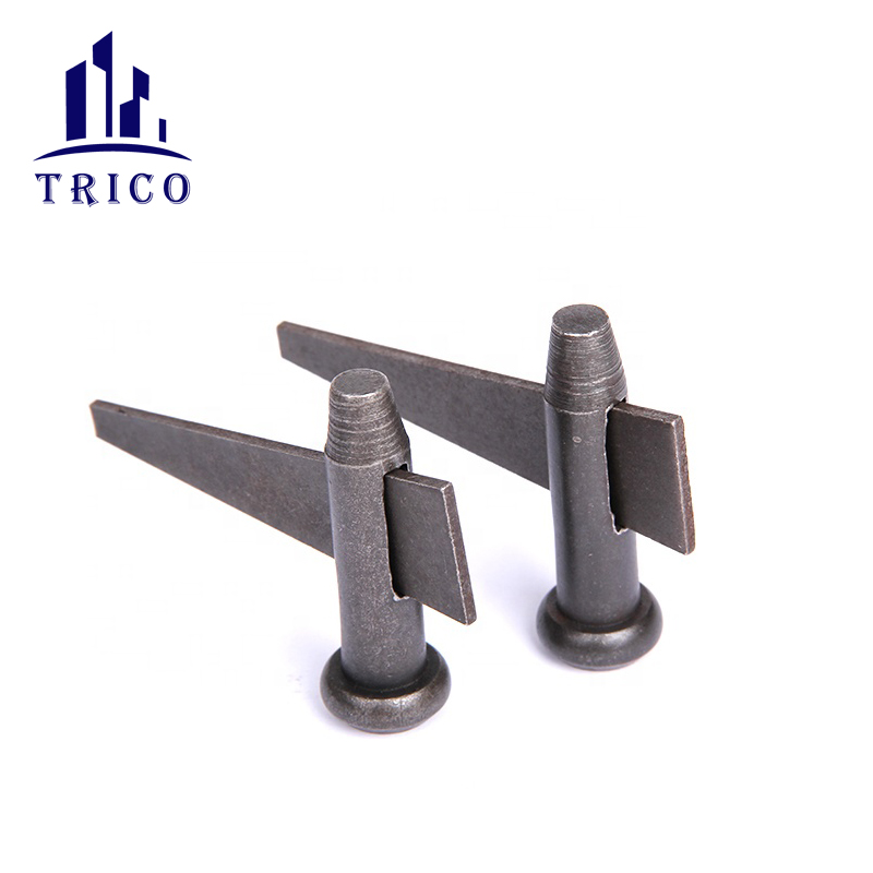 China America type Formwork accessories round head pins wedge, curved wedge