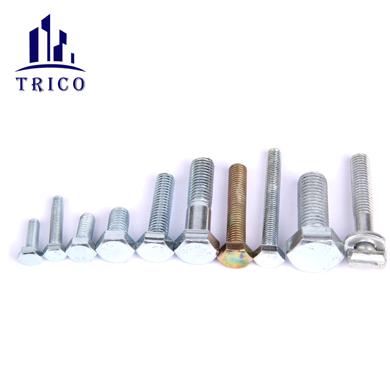 Galvanized 8.8 Grade Hex Bolt and Nut for Concrete