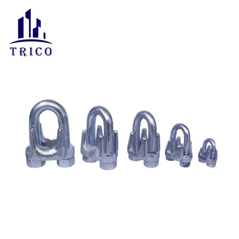 Adjustable Heavy Duty Carbon Steel U Clamp Galvanized US Type Drop Forged Wire Rope Clip
