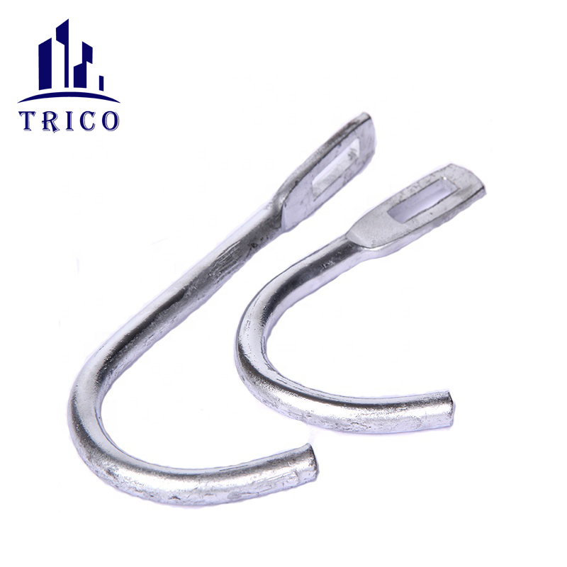 Construction concrete formwork hardware galvanized steel L hook supplier
