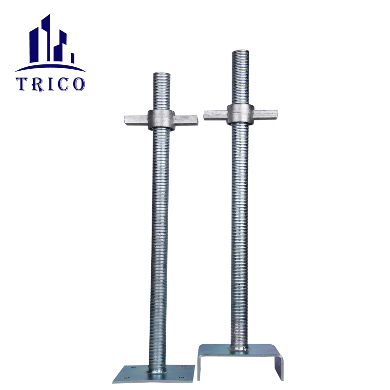 Adjustable Scaffolding parts Screw Base Jack and U-Head Jack