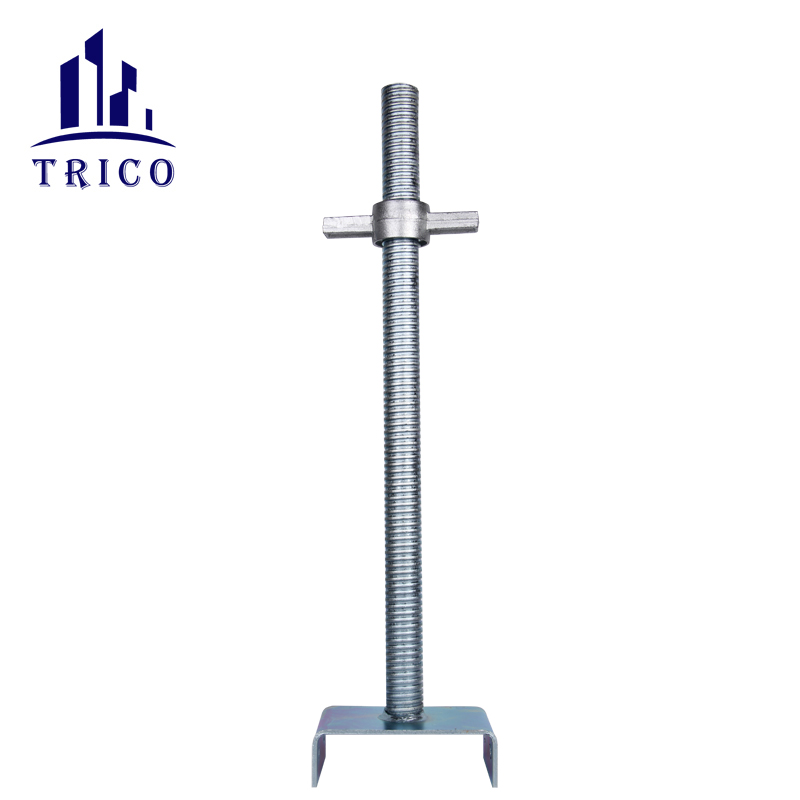 Adjustable Scaffolding parts Screw Base Jack and U-Head Jack