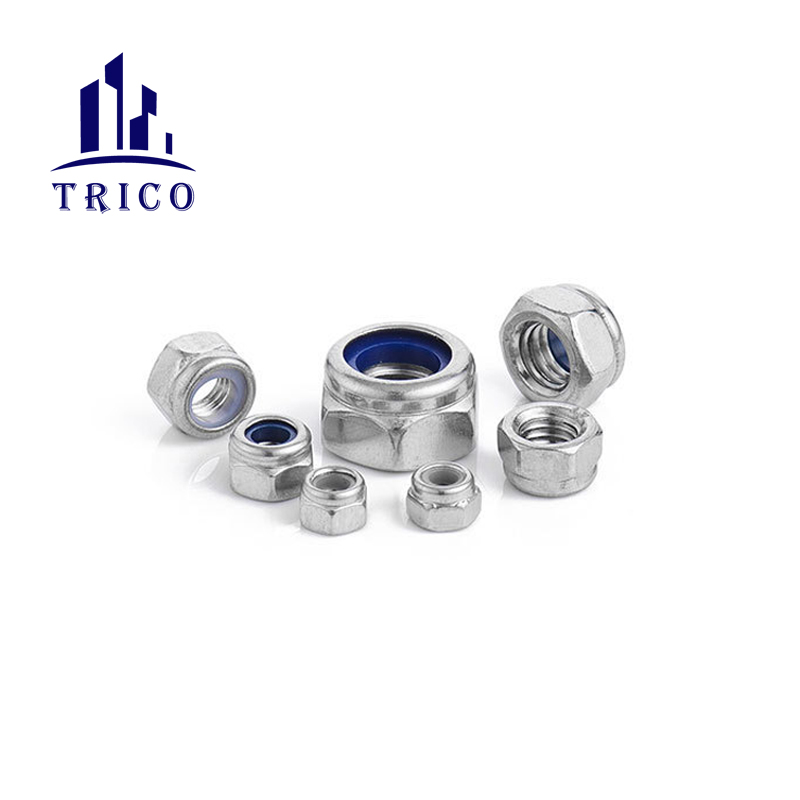 304 Stainless Steel DIN985 Nylon Insert Lock Nuts – Metric Hex Nylock Nuts