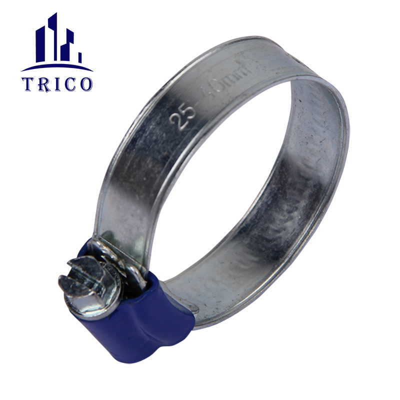 Blue Housing British Type Hose Clamp