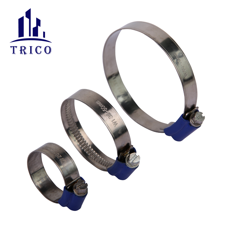 Blue Housing British Type Hose Clamp