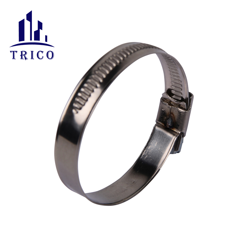 Durable steel galvanized German Type Worm Gear Gas Tube Connection Hose Clamps