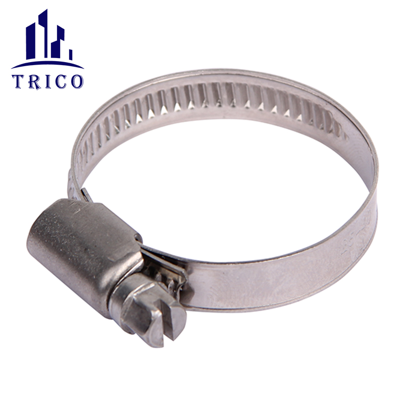Durable steel galvanized German Type Worm Gear Gas Tube Connection Hose Clamps