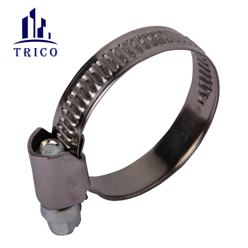 Durable steel galvanized German Type Worm Gear Gas Tube Connection Hose Clamps