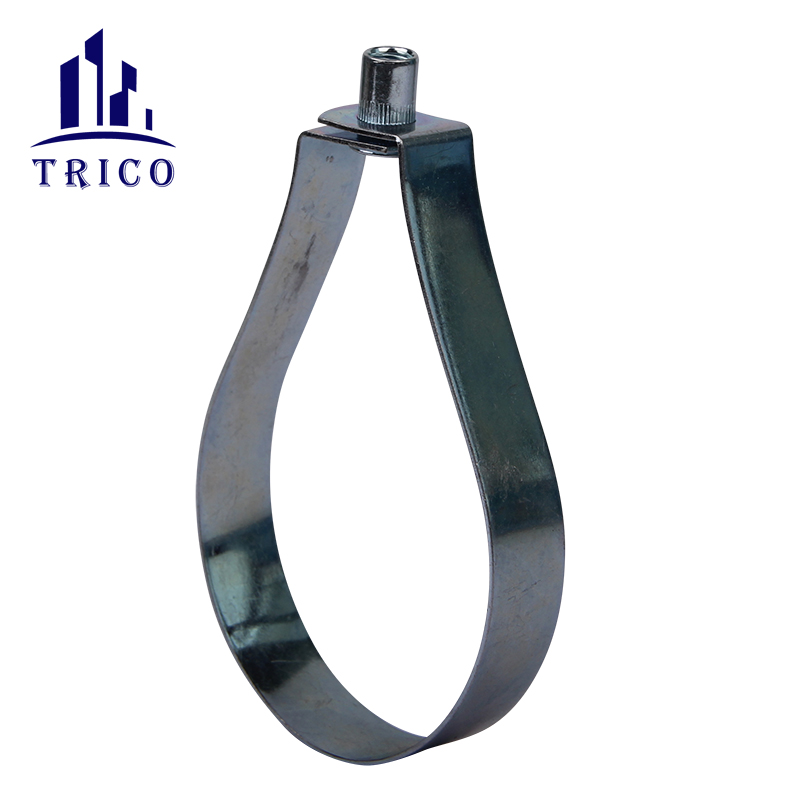 Carbon Steel Combined Nut Pear Shaped Loop Hanger Hose Clamp