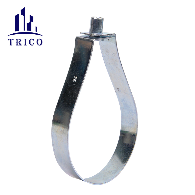 Carbon Steel Combined Nut Pear Shaped Loop Hanger Hose Clamp