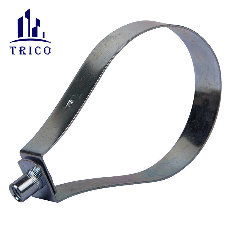 Carbon Steel Combined Nut Pear Shaped Loop Hanger Hose Clamp