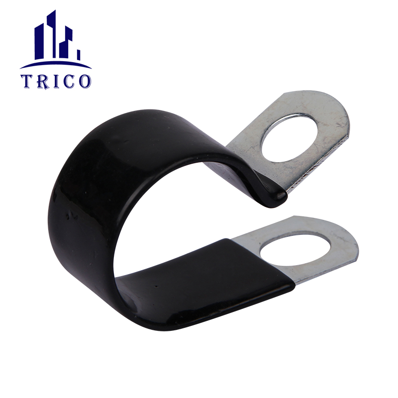 P Type PVC Coated Cable Clamp