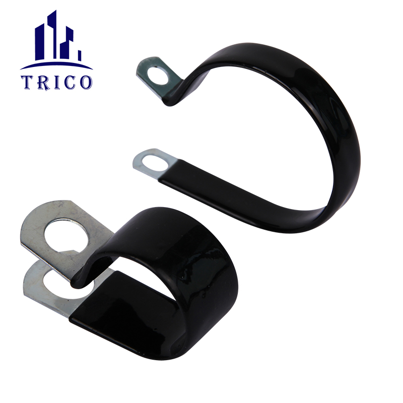 P Type PVC Coated Cable Clamp